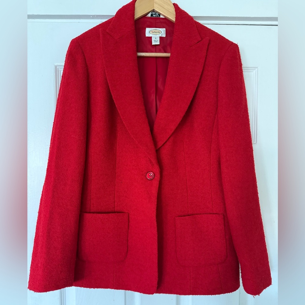 Vintage Red Blazer